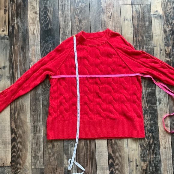 Aerie unREAL red Cable Crew Sweater XXS - Picture 8 of 9